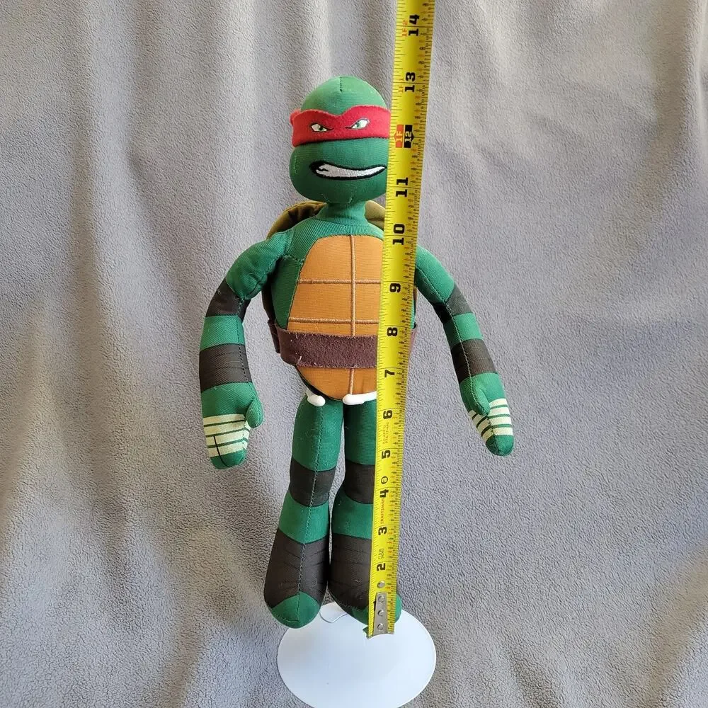 TEENAGE MUTANT NINJA TURTLES Raphael Plush 13" Red Mask TMNT Stuffed Animal - Picture 2 of 10